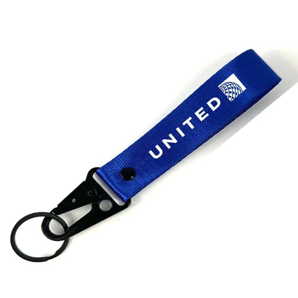 United Airlines Hawk-shaped key chain, Blue+NO NAME