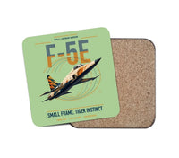 Thumbnail for F-5E Tiger II design on light green 1 piece coaster