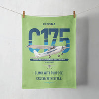 Thumbnail for Cessna 175 Skylark design on light green towel
