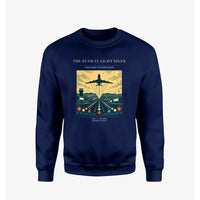 Thumbnail for VINTAGE G4303 - The Runway Light River - Designed Sweatshirts design on navyblue