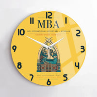 Thumbnail for Moi International Airport (MBA) design on yellow no frame wall clock