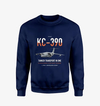 Thumbnail for Embraer KC-390 Millennium design on navy blue sweatshirt