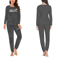 Thumbnail for The Airbus A330 women pajamas - Gray