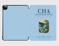Thumbnail for Chattanooga Airport (CHA) design on light blue ipad tablet case
