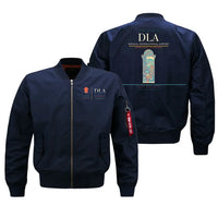 Thumbnail for Douala International Airport (DLA) design on blue bomber jacket