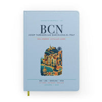 Thumbnail for Josep Tarradellas Barcelona-El Prat Airport (BCN) design on light blue notebook