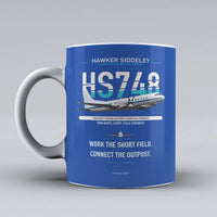 Thumbnail for Siddeley HS 748 Series 2A Mug design on blue hawker
