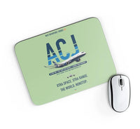 Thumbnail for Airbus ACJ350 / exact ACJ350-900 design on light green rectangle mouse pad