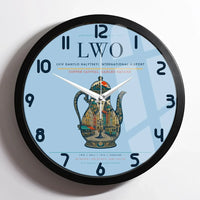 Thumbnail for Lviv Danylo Halytskyi International Airport LWO Wall-Clock Framed - Light Blue
