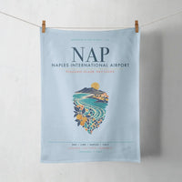 Thumbnail for Naples International Airport (NAP) design on light blue towel