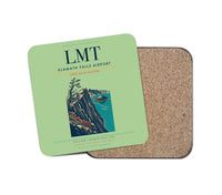 Thumbnail for Klamath Falls Airport (LMT) design on light green 1 piece coaster