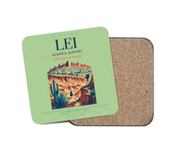 Thumbnail for Almería Airport (LEI) design on light green 1 piece coaster