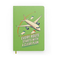 Thumbnail for Every Route Starts With A Clear Plan design on light green notebook