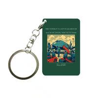 Thumbnail for VINTAGE G4453 - The Veteran's Last Walkaround - Designed Key Chain design on darkgreen