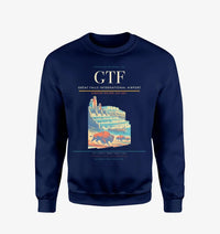 Thumbnail for Great Falls International Airport (GTF) design on navy blue sweatshirt