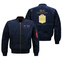 Thumbnail for Houari Boumediene Airport (ALG) design on blue bomber jacket