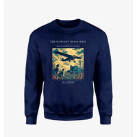 Thumbnail for VINTAGE G4479 - The Harvest Moon Mail - Designed Sweatshirts design on navyblue
