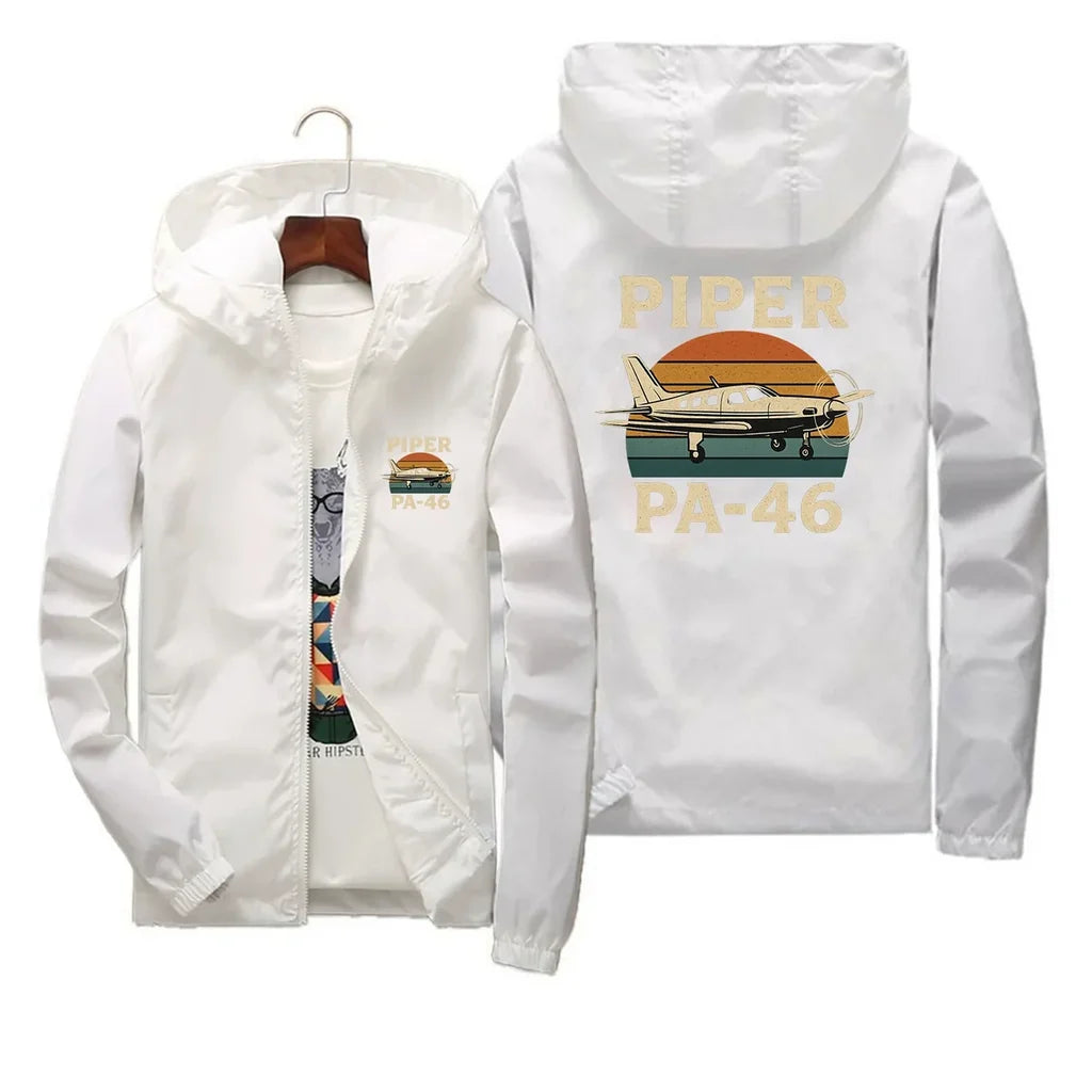 Customisable Retro Piper PA-46 Windbreaker - view 4