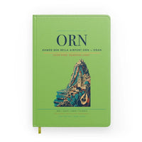 Thumbnail for Ahmed Ben Bella Airport (ORN) design on light green notebook