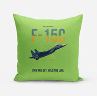 Thumbnail for F-15C Eagle design on light green pillow