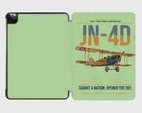 Thumbnail for Curtiss JN-4D Jenny design on light green ipad tablet case