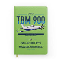Thumbnail for Daher TBM 900 design on light green notebook