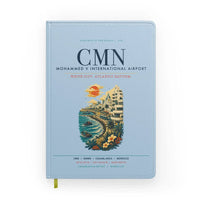 Thumbnail for Casablanca Mohammed V International Airport (CMN) design on light blue notebook