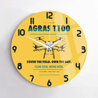 Thumbnail for DJI Agras T100 design on yellow no frame wall clock