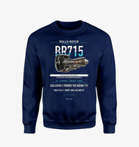 Thumbnail for BR715 design on navy blue sweatshirt