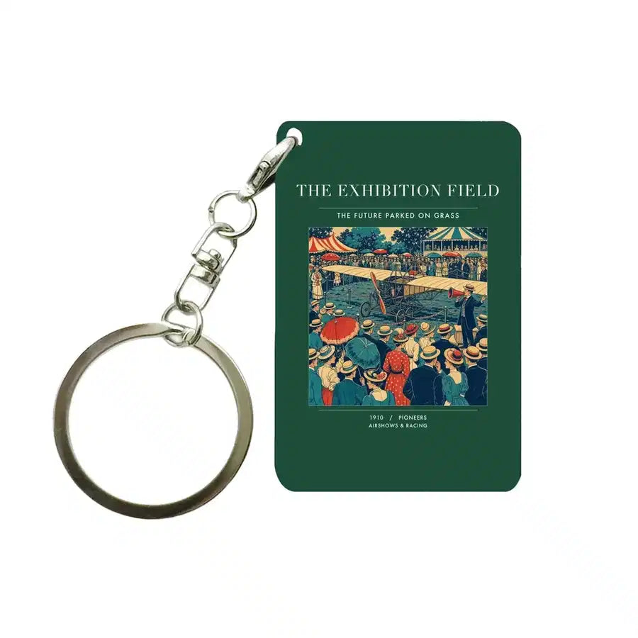 VINTAGE G4322 - The Exhibition Field - Designed Key Chain design on darkgreen