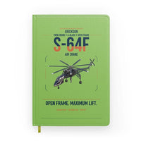Thumbnail for Erickson S-64F Air Crane design on light green notebook