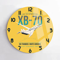 Thumbnail for XB-70A Valkyrie design on yellow no frame wall clock