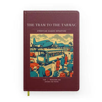 Thumbnail for VINTAGE G4372 - The Tram To The Tarmac - Designed Notebooks design on darkred
