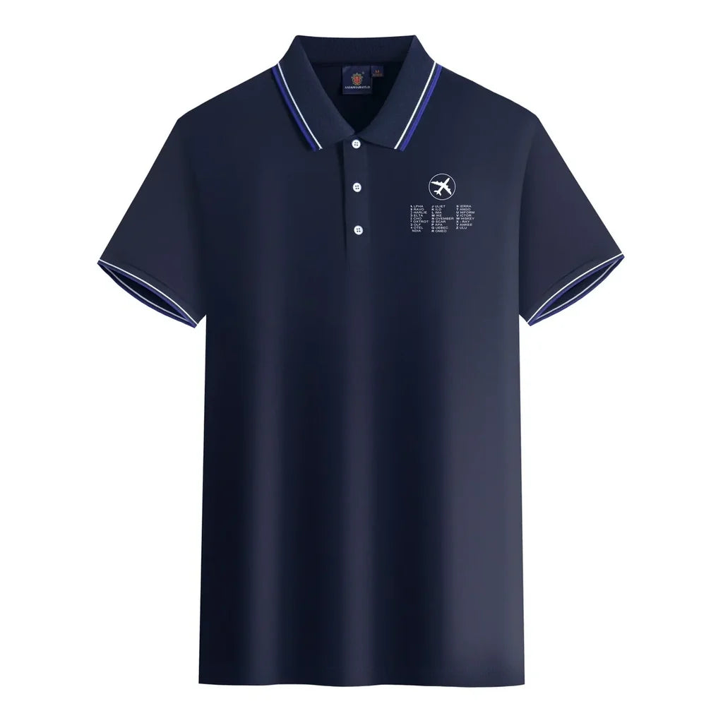 Aviation Alphabet Polo Shirt - view 4