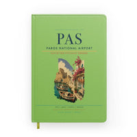 Thumbnail for Paros National Airport (PAS) design on light green notebook