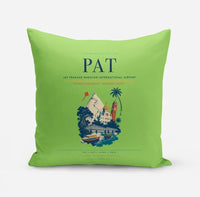 Thumbnail for Jay Prakash Narayan International Airport (PAT) design on light green pillow