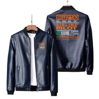 Thumbnail for Airline Pilot Label Leather Jacket - view 4