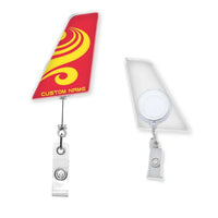 Thumbnail for Hong Kong Airlines Designed Tail Shape Retractable ID Card Badge - view 4