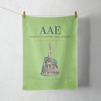 Thumbnail for Rabah Bitat Airport (AAE) design on light green towel