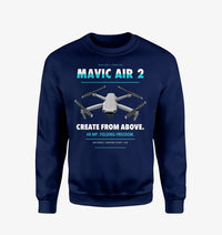 Thumbnail for DJI Mavic Air 2 design on navy blue sweatshirt