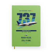 Thumbnail for Boeing 737-200 design on light green notebook