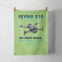 Thumbnail for Skydio X10 design on light green towel