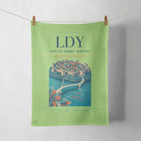 Thumbnail for City of Derry Airport (LDY) design on light green towel