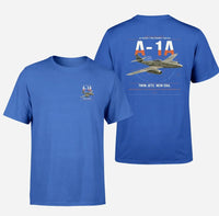Thumbnail for Messerschmitt Me 262A-1a design on blue t-shirt, double-side print