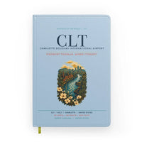 Thumbnail for Charlotte Douglas International Airport (CLT) design on light blue notebook