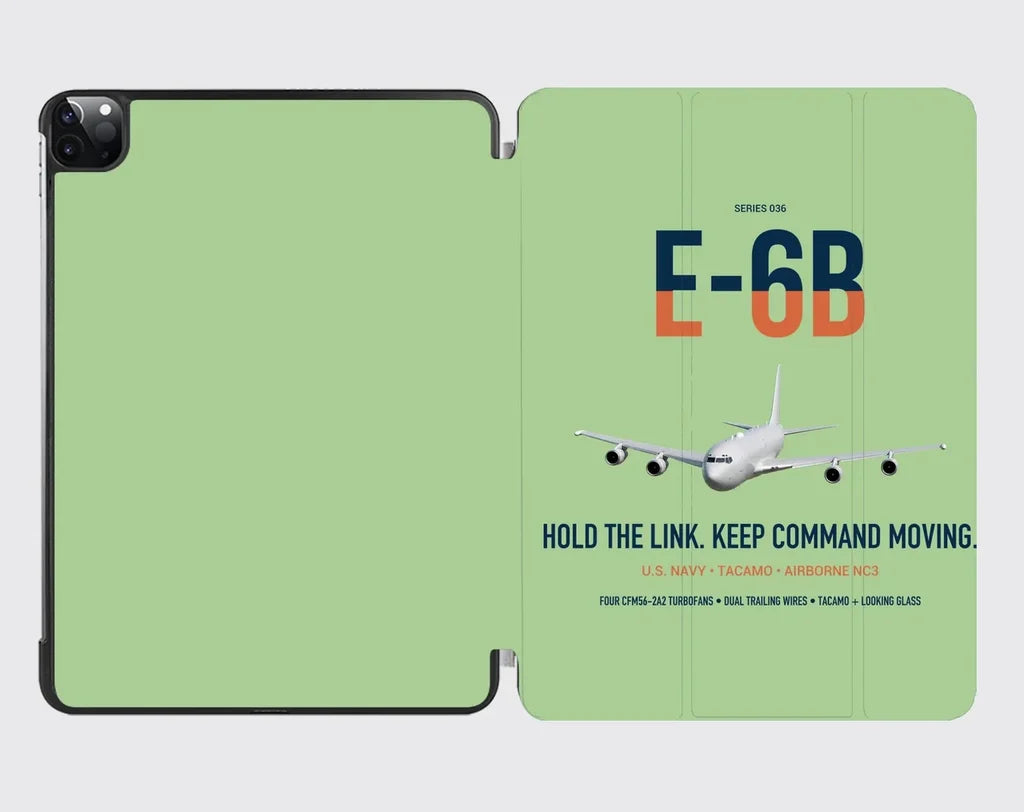 E-6B Mercury design on light green ipad tablet case