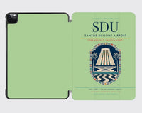 Thumbnail for Santos Dumont Airport (SDU) design on light green ipad tablet case