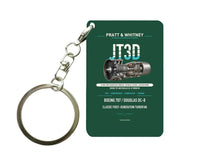 Thumbnail for JT3D Key Chain design on dark green key chain