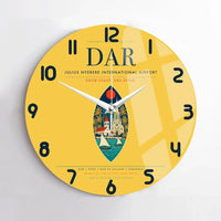 Thumbnail for Julius Nyerere International Airport (DAR) design on yellow no frame wall clock