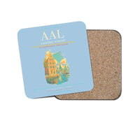 Thumbnail for Aalborg Airport AAL Coaster 1-Piece - Light Blue